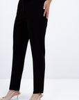 SLIM FIT BLACK TROUSERS